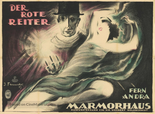 Der rote Reiter - German Movie Poster