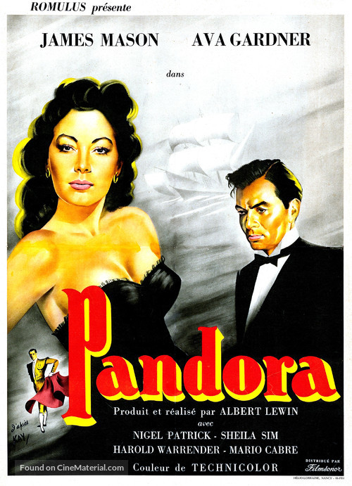 Pandora and the Flying Dutchman - French Movie Poster