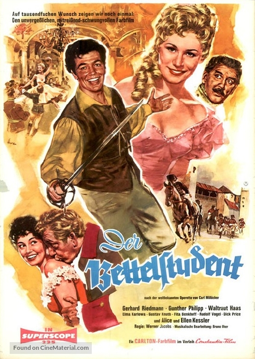 Der Bettelstudent - German Movie Poster