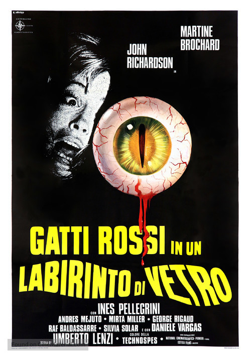 Gatti rossi in un labirinto di vetro - Italian Movie Poster