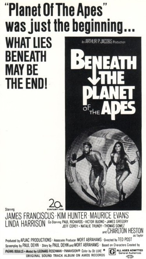 Beneath the Planet of the Apes - Movie Poster