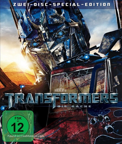 Transformers: Revenge of the Fallen - German Blu-Ray movie cover