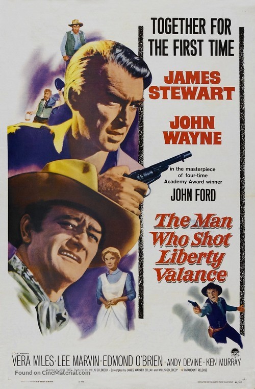 The Man Who Shot Liberty Valance - Theatrical movie poster
