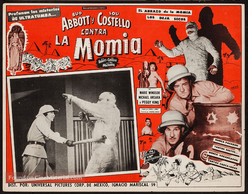 Abbott and Costello Meet the Mummy - Mexican poster