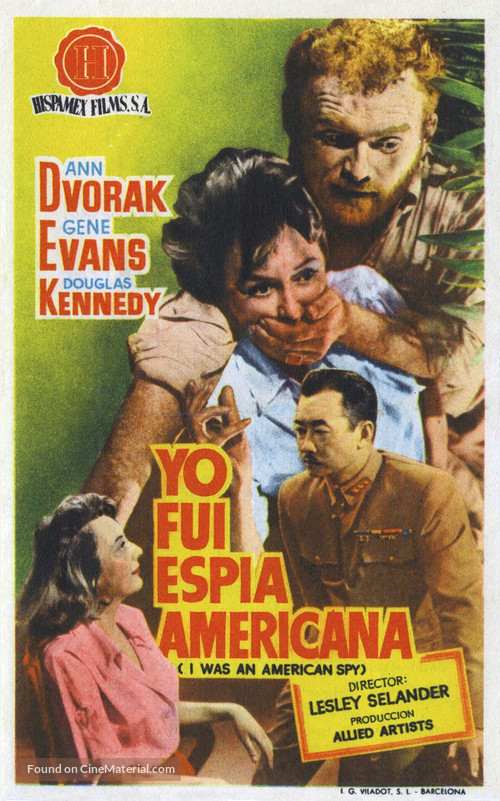 I Was an American Spy - Spanish Movie Poster