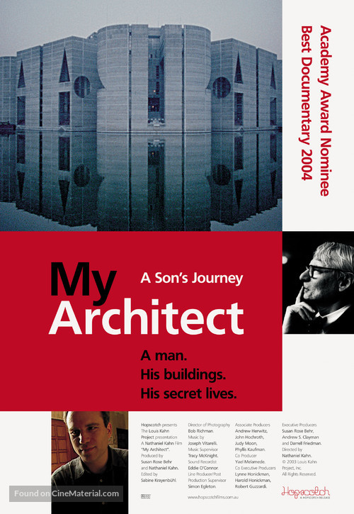 My Architect: A Son&#039;s Journey - Australian Movie Poster