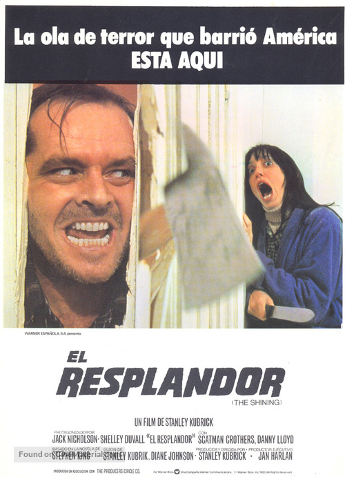 The Shining - Spanish Movie Poster