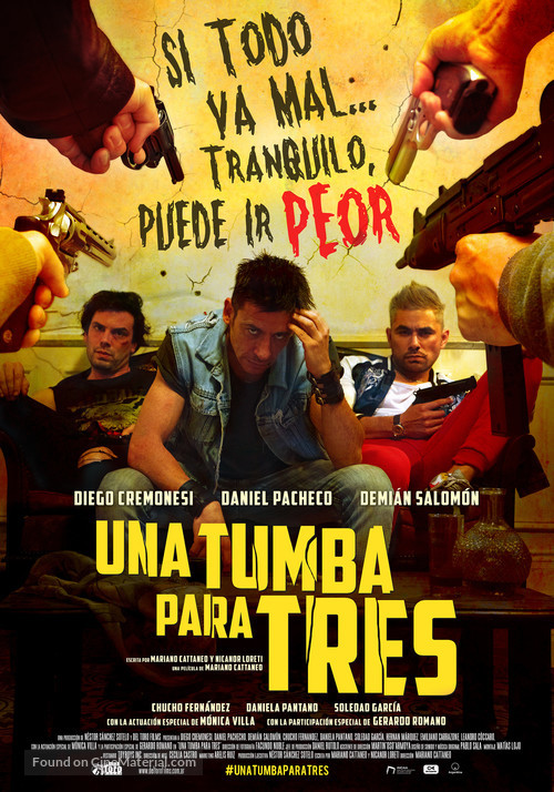 Una tumba para tres - Argentinian Movie Poster