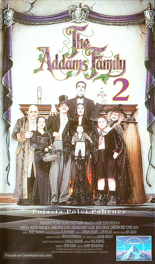 Addams Family Values - Finnish VHS movie cover