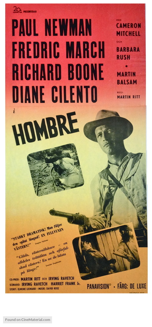 Hombre - Swedish Movie Poster