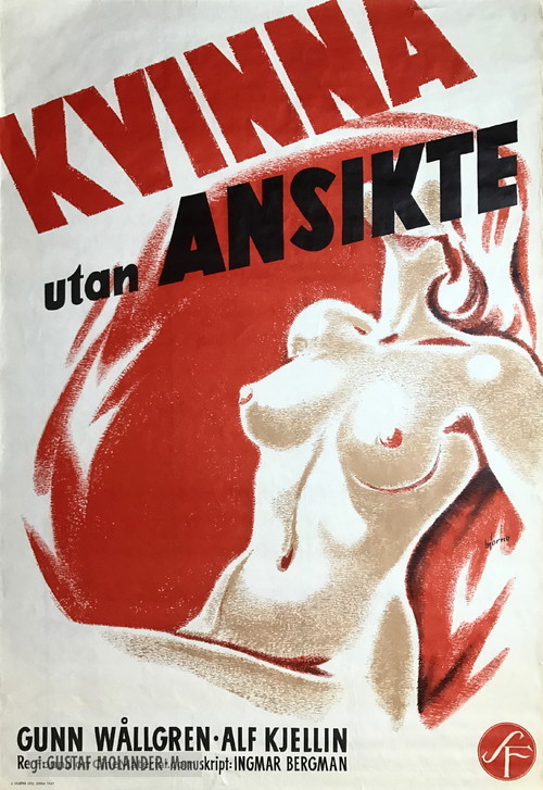 Kvinna utan ansikte - Swedish Movie Poster