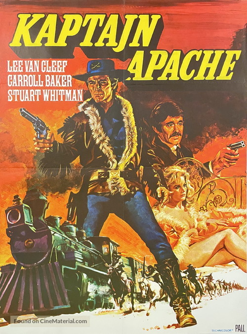 Captain Apache - Danish Movie Poster