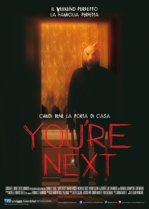 You&#039;re Next - Italian Movie Poster