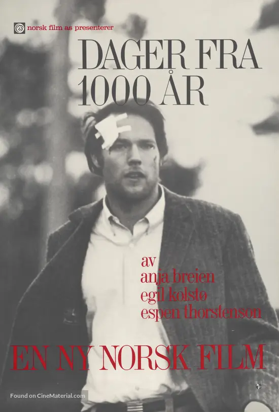 Dager fra 1000 år - Norwegian Movie Poster Dager fra 1000 år - Norwegian Movie Poster