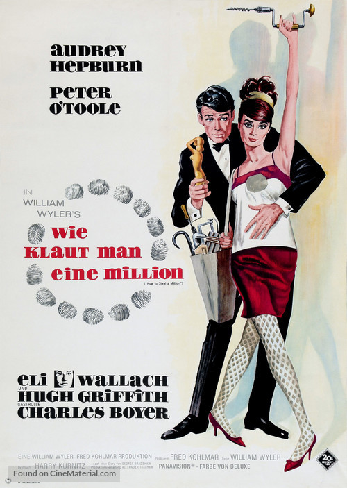 How to Steal a Million - German Movie Poster