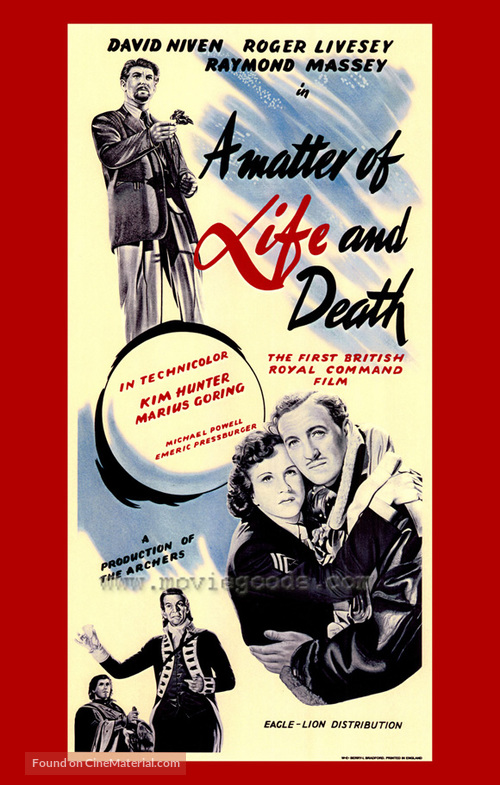 A Matter of Life and Death - British Movie Poster