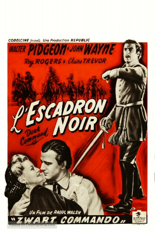 Dark Command - Belgian Movie Poster