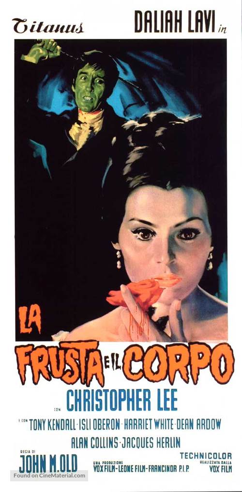 La frusta e il corpo - Italian Movie Poster