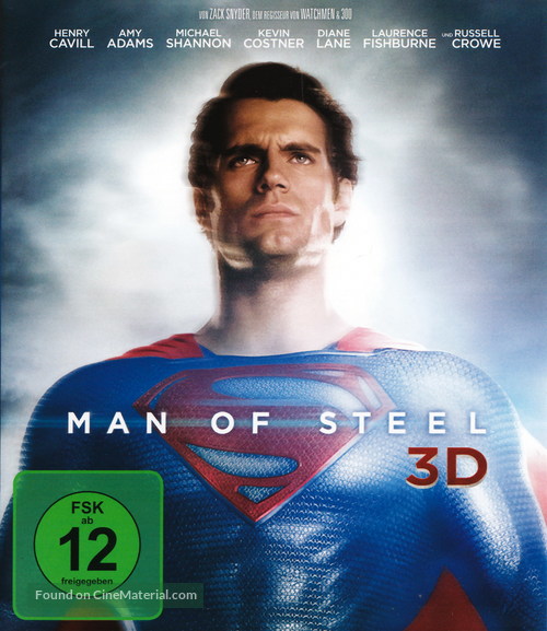 Man of Steel - German Blu-Ray movie cover