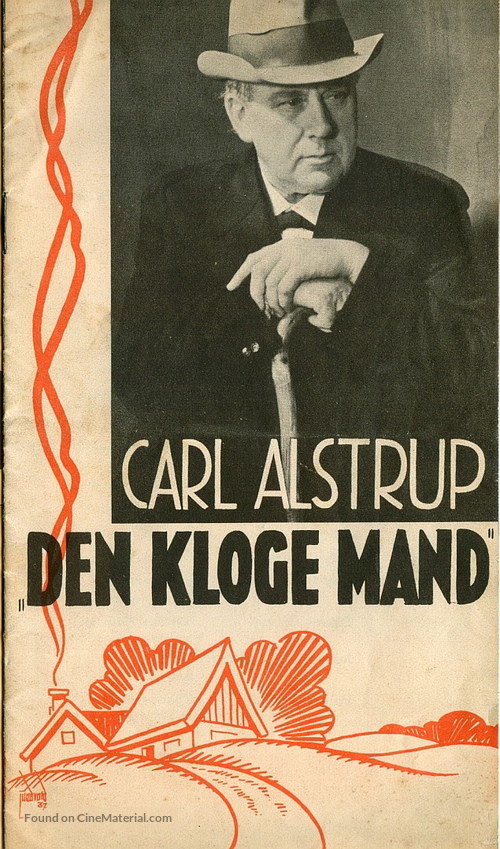 Den kloge Mand - Danish Movie Poster