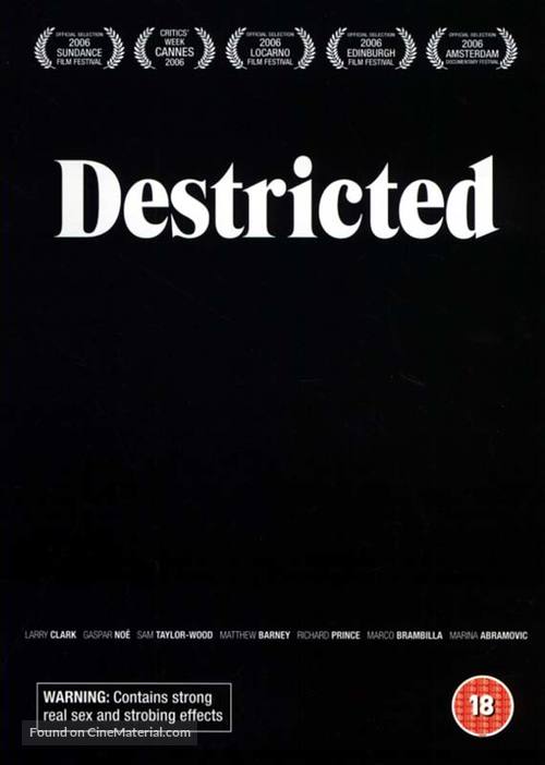 Destricted - British DVD movie cover