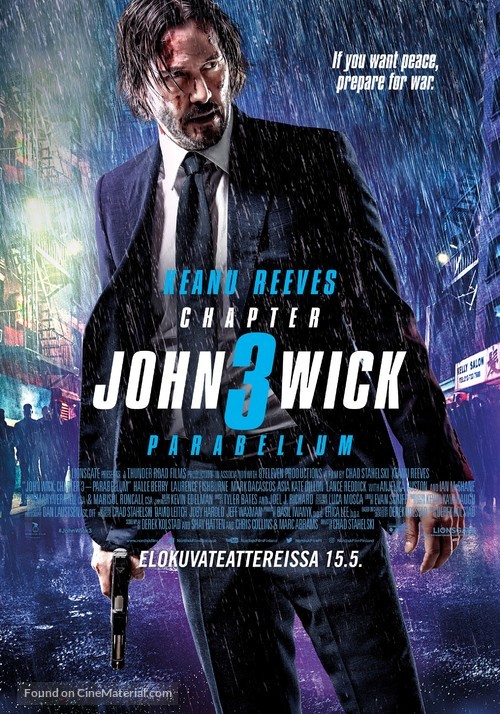 John Wick: Chapter 3 - Parabellum - Finnish Movie Poster