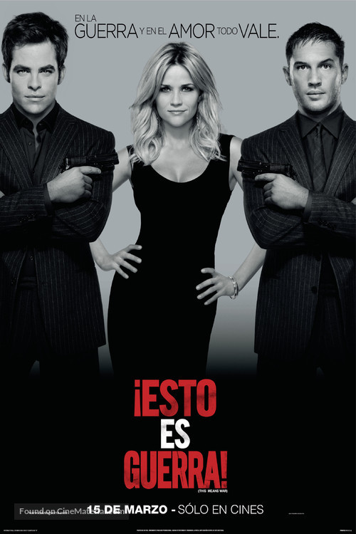 This Means War - Argentinian Movie Poster
