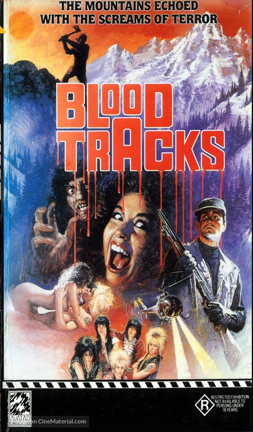 Blood Tracks - Australian VHS movie cover