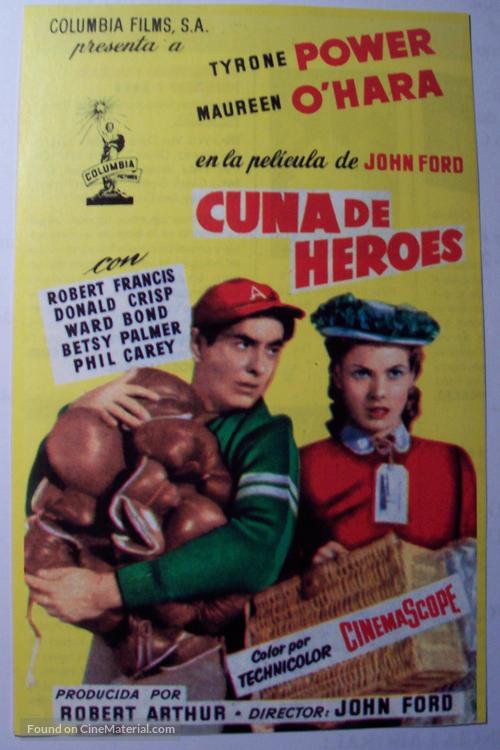 The Long Gray Line - Spanish Movie Poster