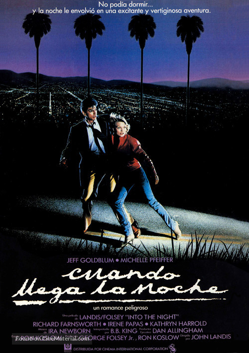 Into the Night - Spanish Movie Poster