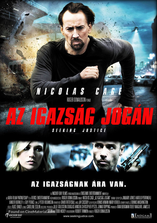 Seeking Justice - Hungarian Movie Poster