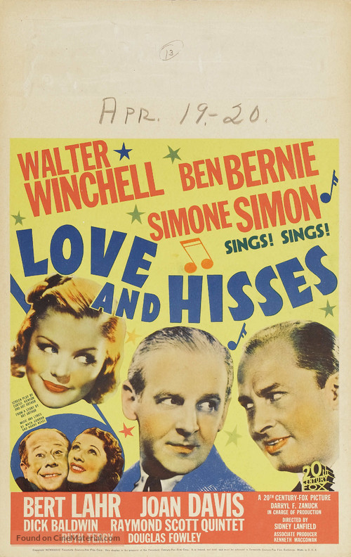 Love and Hisses - Movie Poster