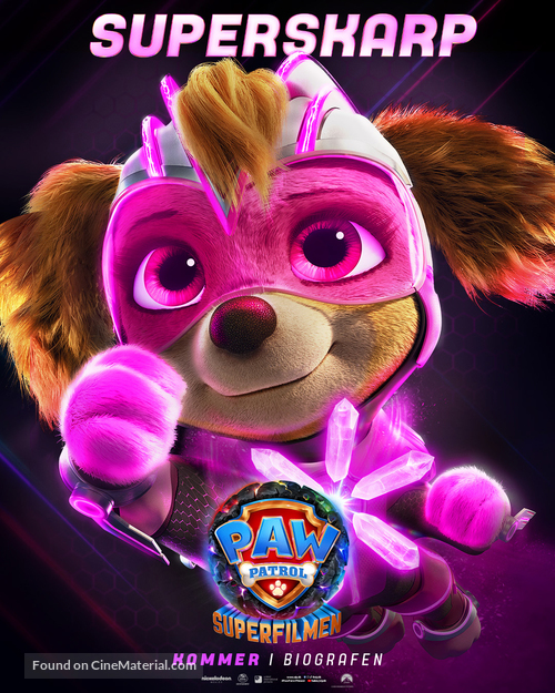 PAW Patrol: The Mighty Movie - Danish Movie Poster