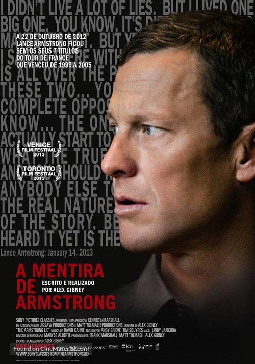 The Armstrong Lie - Portuguese Movie Poster