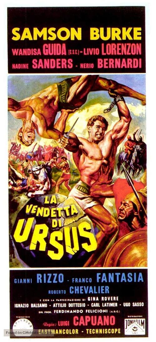 La vendetta di Ursus - Italian Movie Poster