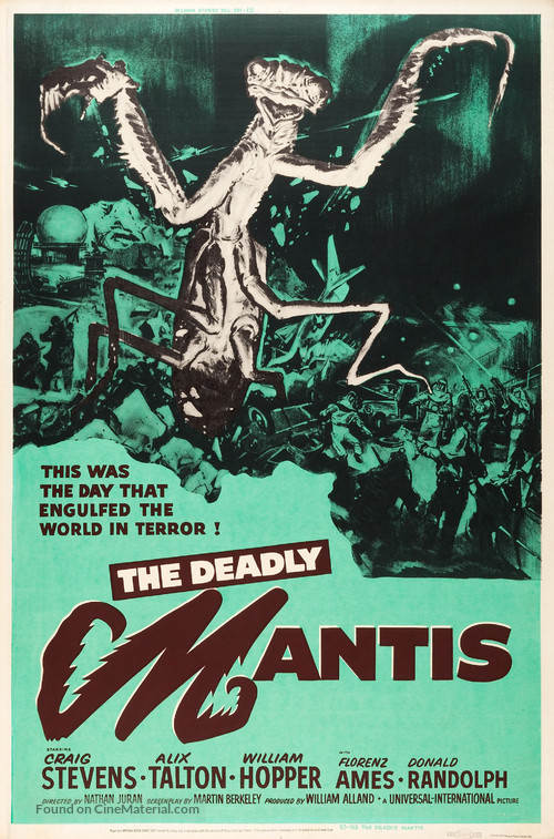 The Deadly Mantis - Movie Poster
