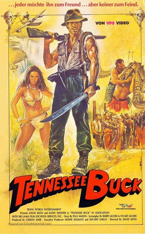 The Further Adventures of Tennessee Buck - German VHS movie cover