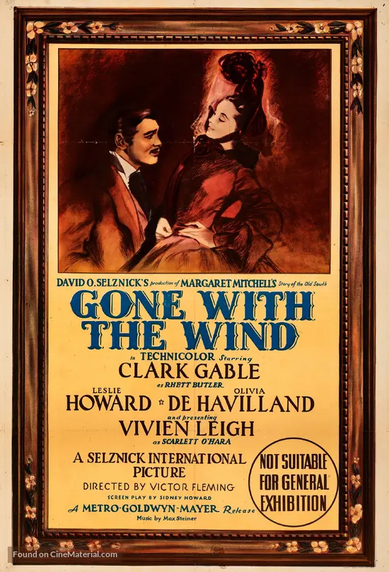 Gone with the Wind - Australian Movie Poster