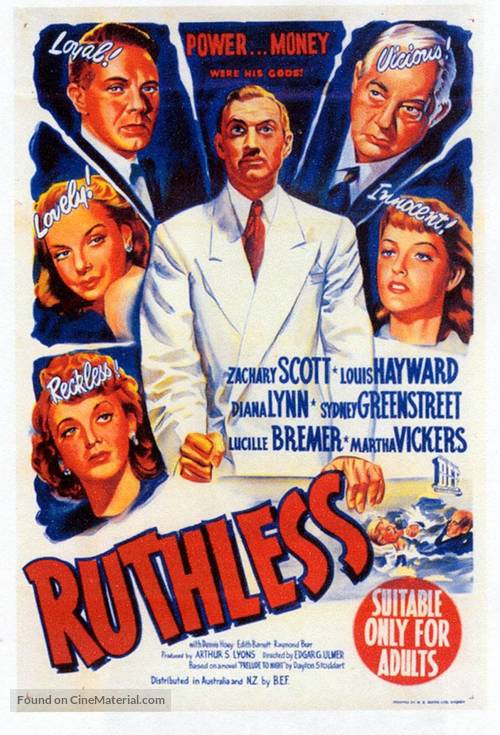 Ruthless - Australian Movie Poster