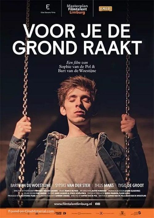 Before you hit the ground - Dutch Movie Poster