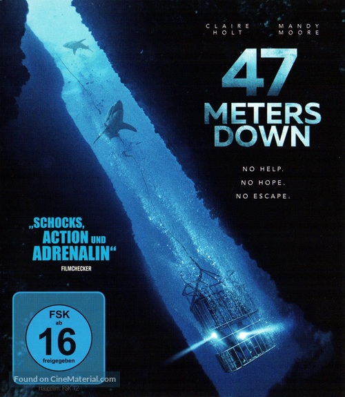47 Meters Down - German Blu-Ray movie cover