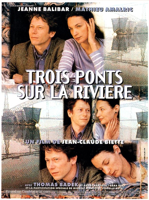 Trois ponts sur la rivi&egrave;re - French Movie Poster