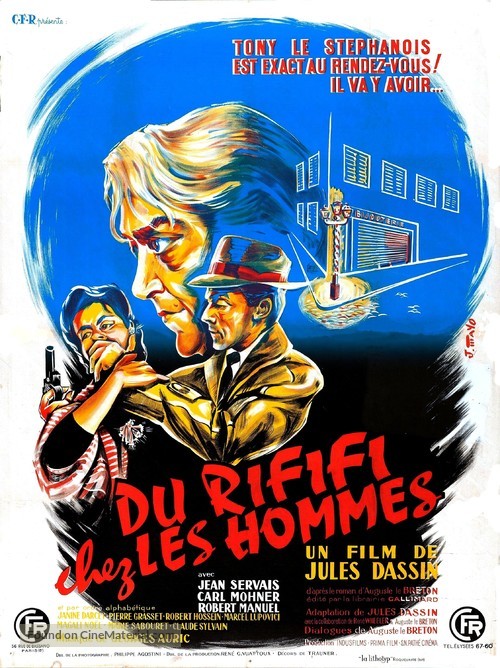 Du rififi chez les hommes - French Movie Poster