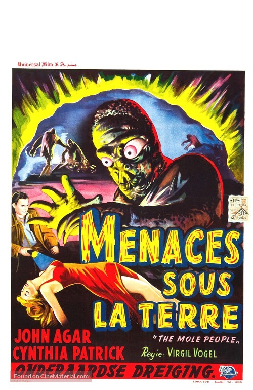 The Mole People - Belgian Movie Poster