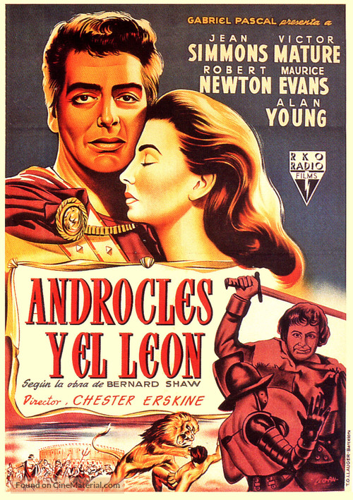 Androcles and the Lion - Spanish Movie Poster