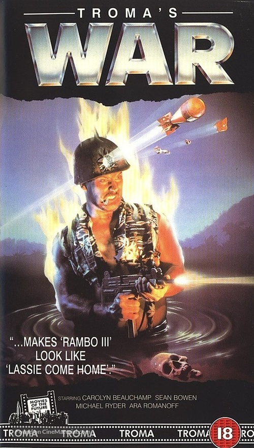 Troma&#039;s War - British VHS movie cover