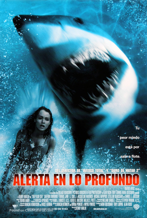 Deep Blue Sea - Argentinian Movie Poster