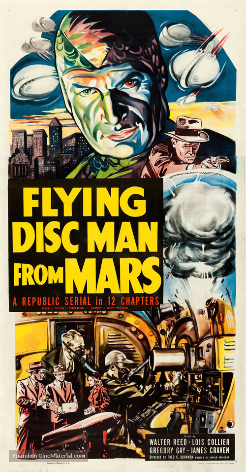 Flying Disc Man from Mars - Movie Poster