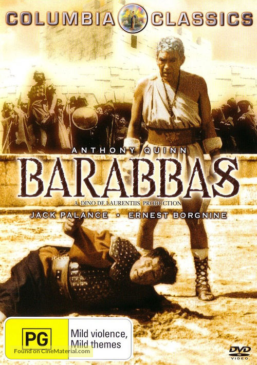 Barabbas - Australian DVD movie cover