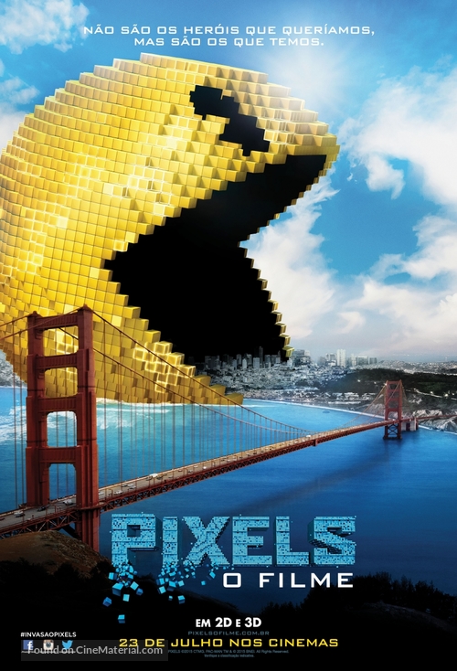 Pixels - Brazilian Movie Poster